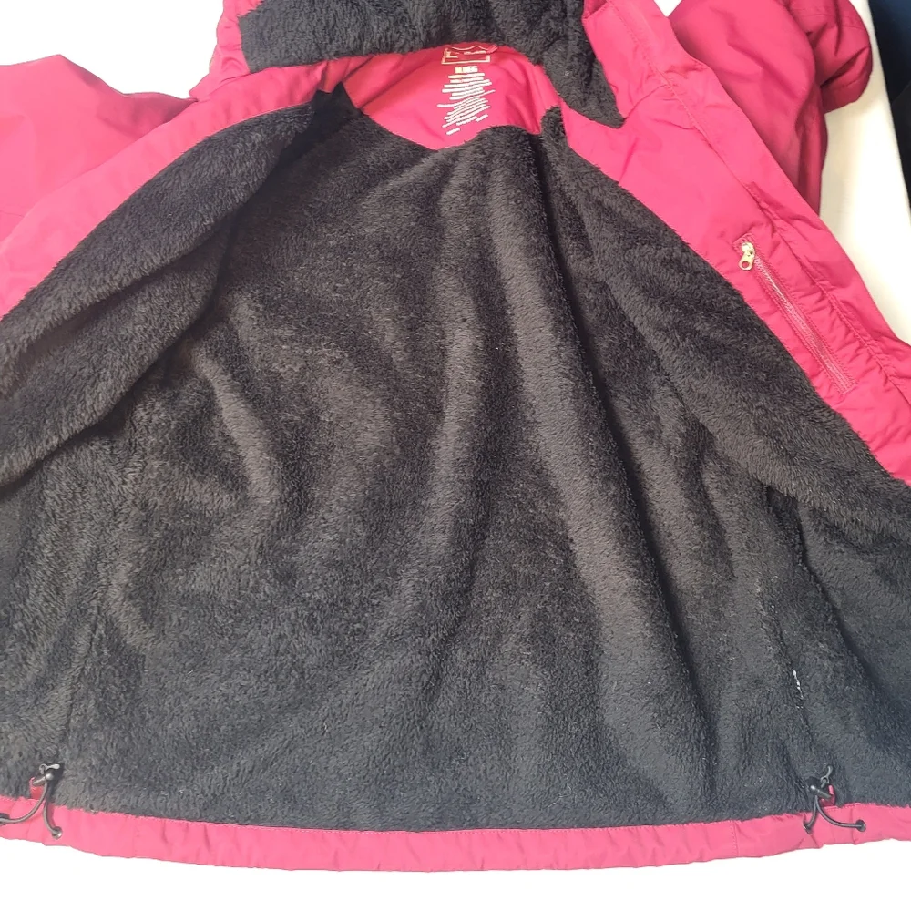 LL Bean Women's Winter Warmer Jacket Size Medium Regular‎ Red Lined